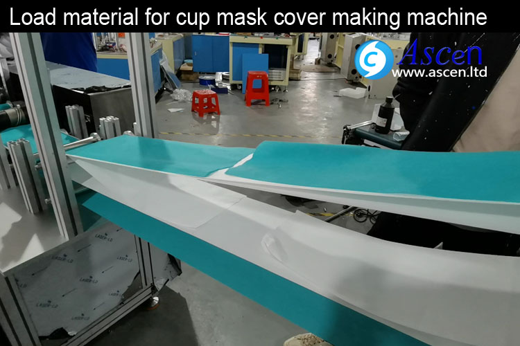 Load Nonwoven for cup mask outer cover making machine