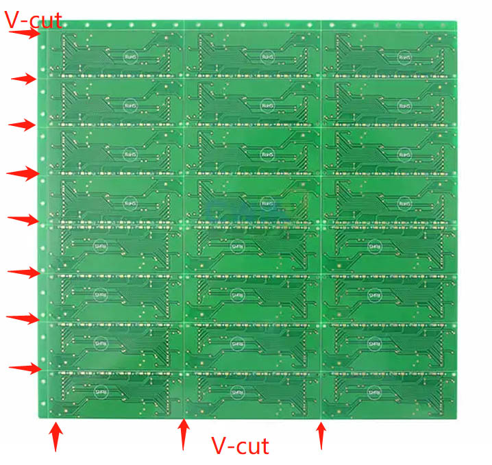 horizontal V-cut PCB depaneling