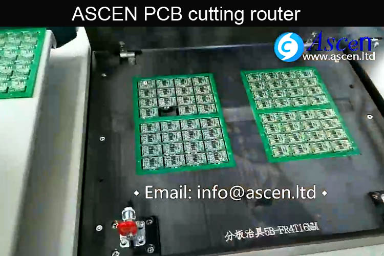 High speed PCB cutting router|double station PCB depaneling router