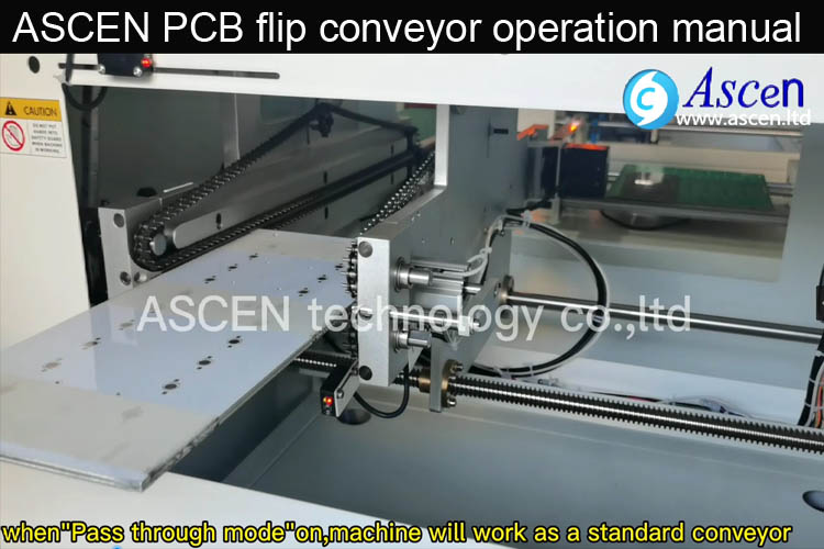 <b>ASCEN PCB turnover flipper conveyor machine operation manual  </b>