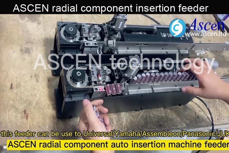 automatic radial tape feeder system for odd-form component