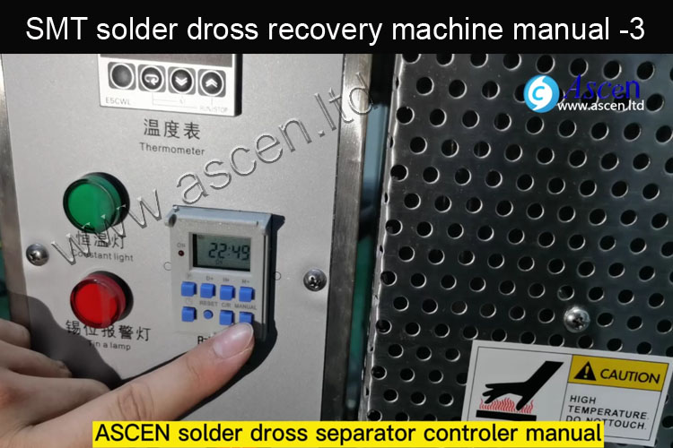solder dross recycling machine recycle system manual 