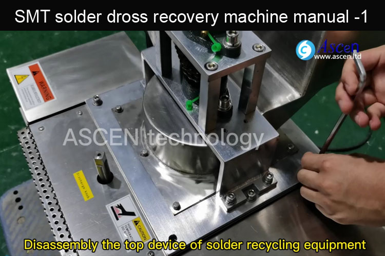 tin slag recovery machine solder dross waste extract system manual