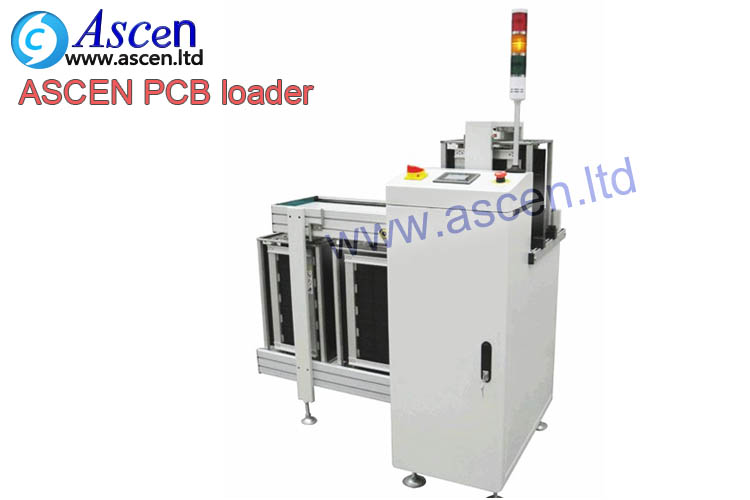 PCB magazine loader for LED assembly line