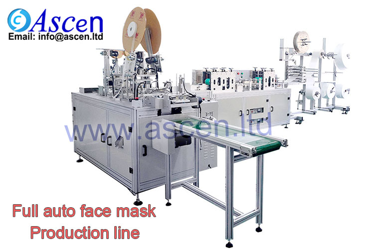 Disposable face mask making machine