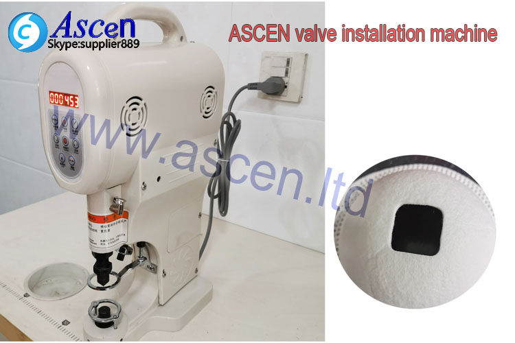 N95 cup mask valve punching installation machine