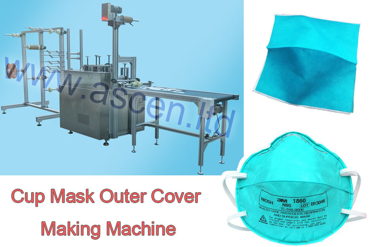 N95 cup mask covering making machine