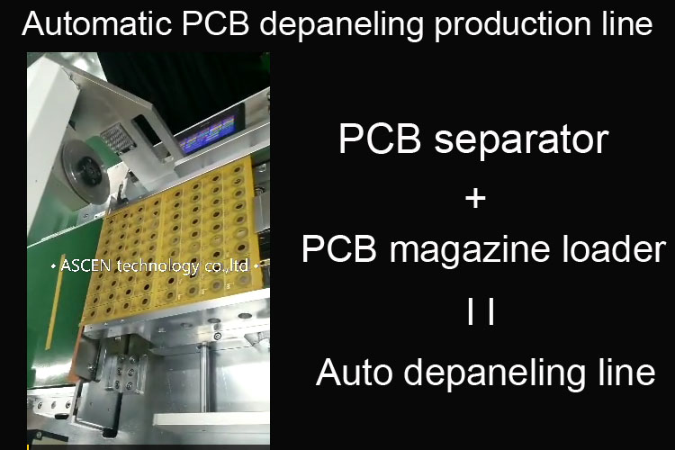 PCB separator PCB Depaneling Machinery connect PCB magazine loader