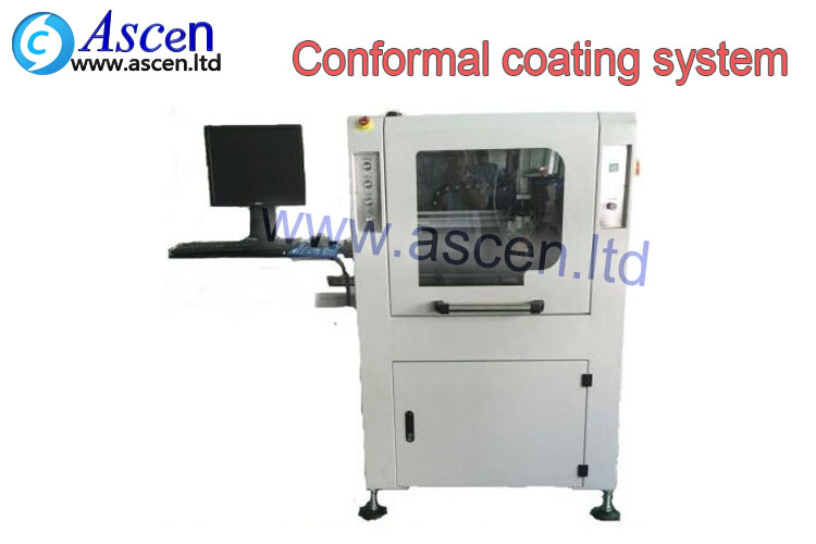 Conformal coating dispensing machines