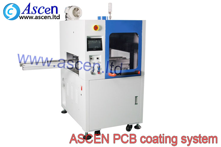 Nozzle spraying PCB conformal coating machine