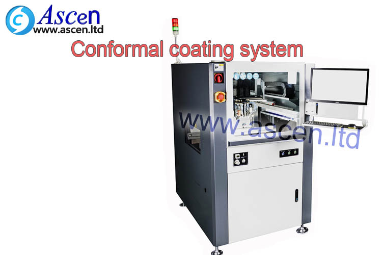 automated liquid dispensing spray conformal coating machine
